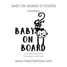 Load image into Gallery viewer, Baby on Board Car Sticker