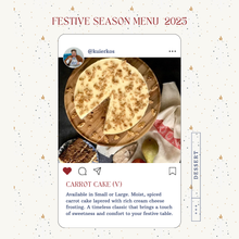 Load image into Gallery viewer, Carrot Cake (order online & collect in store)