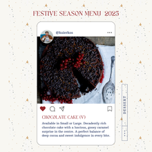 Load image into Gallery viewer, Chocolate Cake (order online & collect in store)