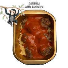 Load image into Gallery viewer, Little Explorers Meat Balls in Tomato Sauce with Pasta