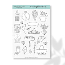 Load image into Gallery viewer, Journaling Sticker Sheet