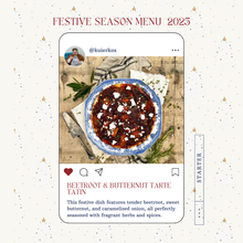 Load image into Gallery viewer, Beetroot & Butternut Tarte Tatin