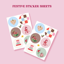 Load image into Gallery viewer, Festive Sticker Sheets | Variation 1 by Kikko&amp;Koast
