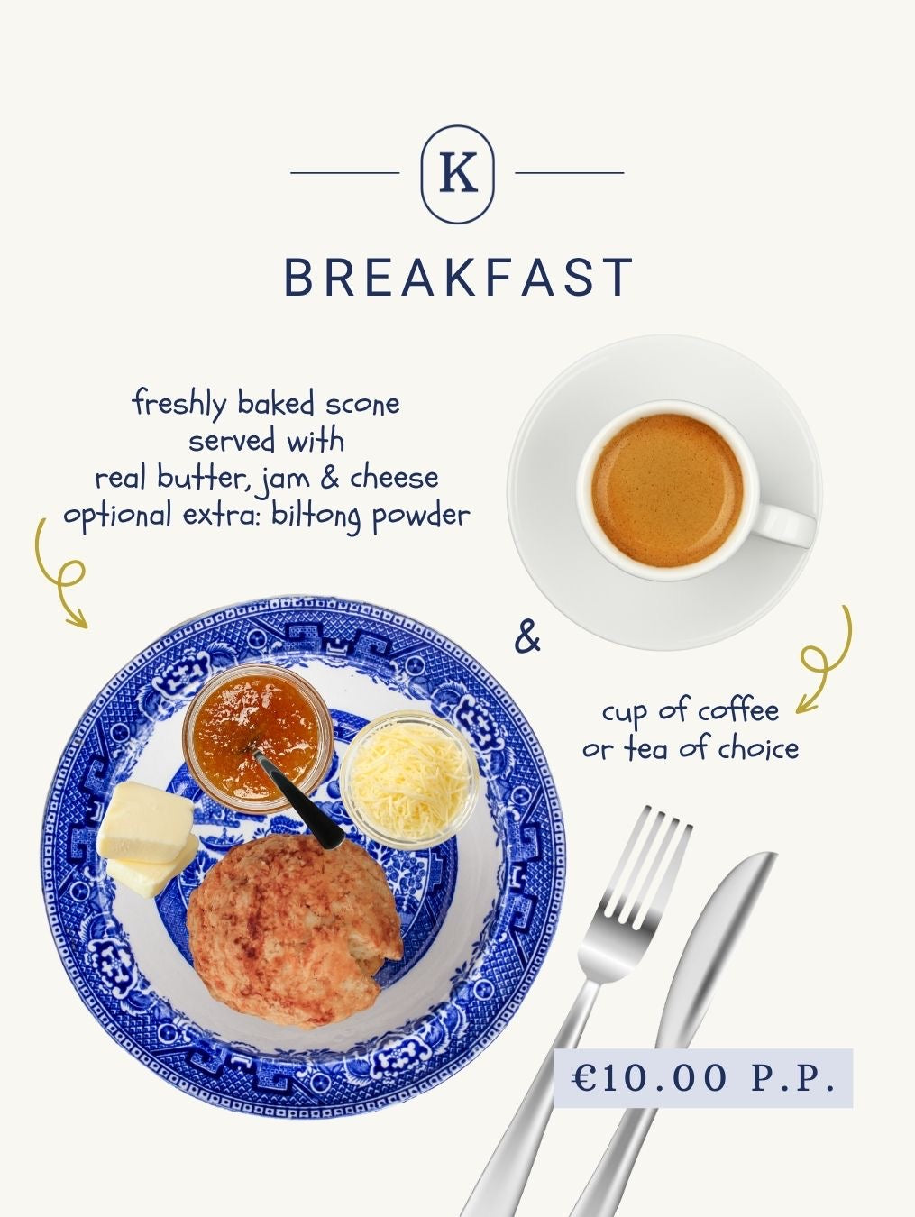 Breakfast Scone Menu