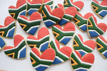 Load image into Gallery viewer, South African Flag Hartjie Sugar Cookie
