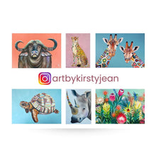 Load image into Gallery viewer, Safari Series Greeting Cards - Fine Art Card Set - Set of 6 by Kirsty Jean Fine Art
