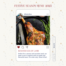 Load image into Gallery viewer, Roasted Leg of Lamb (pre-orders only)
