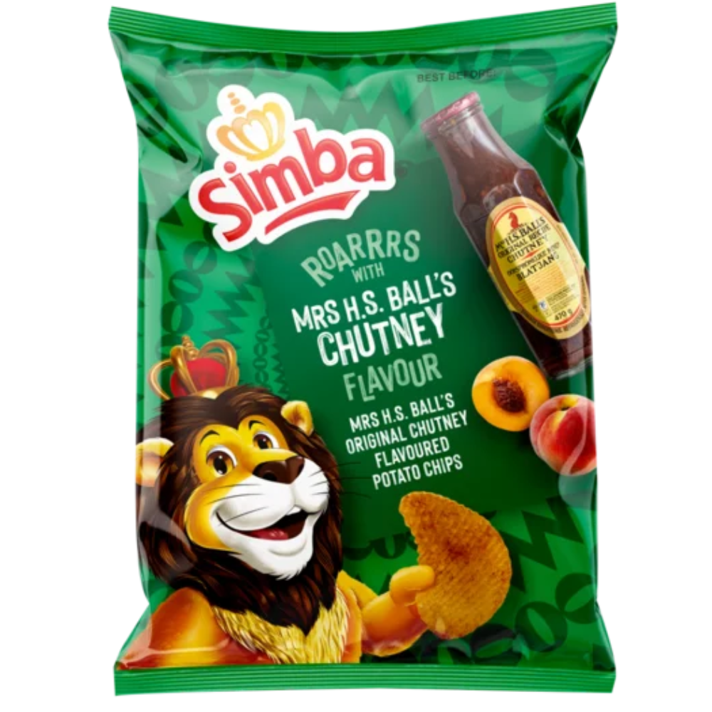 Simba Mrs. H.S. Balls Chutney Flavoured Potato Chips 120g