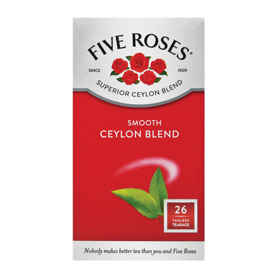 Five Roses Tagless Teabags 26's