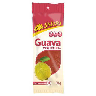 Safari Guava Mixed Fruit Roll 80g